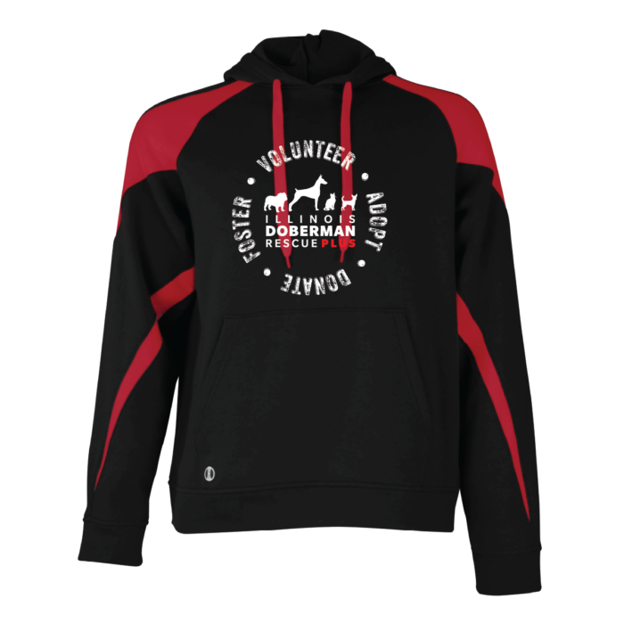 Black and Red Hoodie Sweatshirt